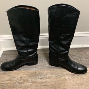 Frye Tall Black Riding Boots